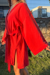 Kırmızı Kimono/Sabahlık