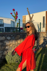 Kırmızı Kimono/Sabahlık